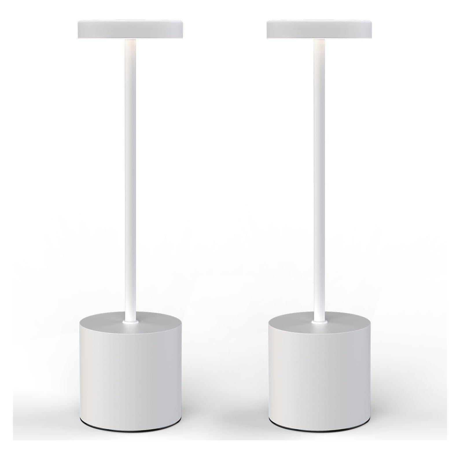 Juego de 2 Lámparas de Mesa LED Portátiles Swinerton 34cm