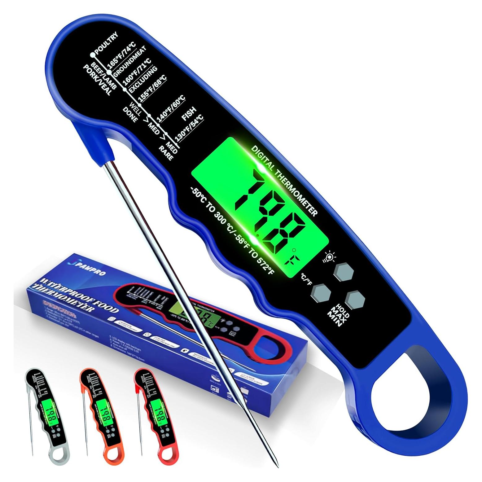 Termómetro Digital de Carne PAWPRO IP67, Lectura Instantánea