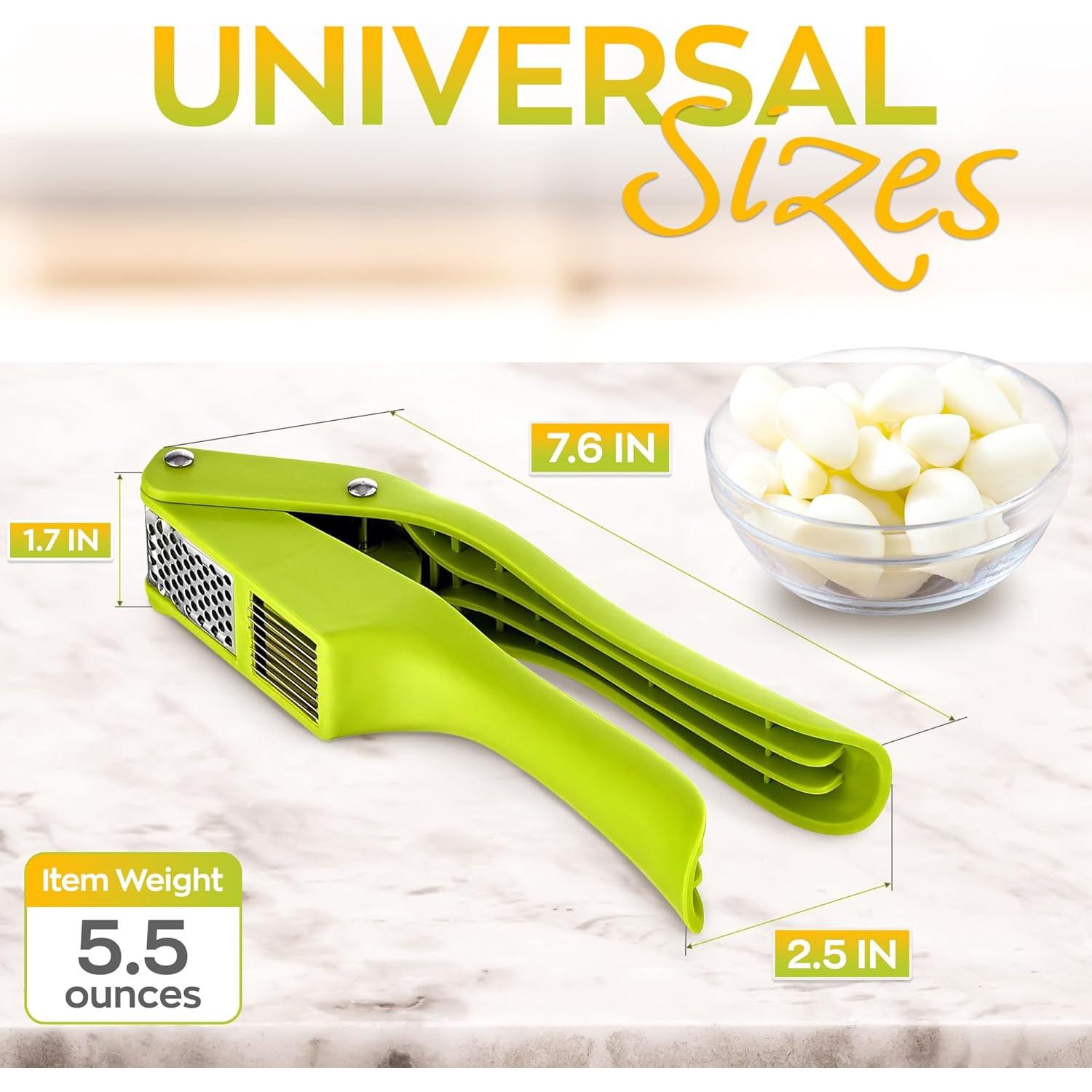 Prensa de Ajo Reluen Acero Inoxidable 19.3x6.5cm Ergonómica