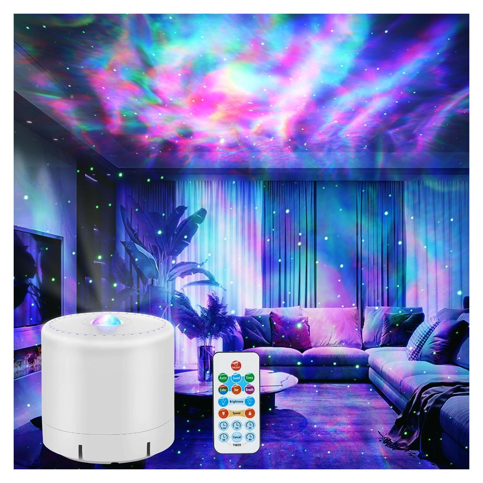 Proyector Galáctico LED con Control Remoto y Temporizador