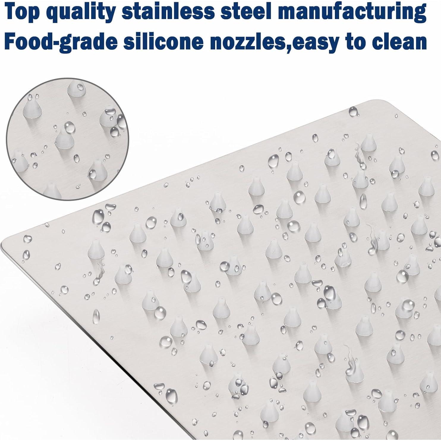 Cabezal de Ducha de Lluvia NearMoon 15.24 cm Acero Inoxidable