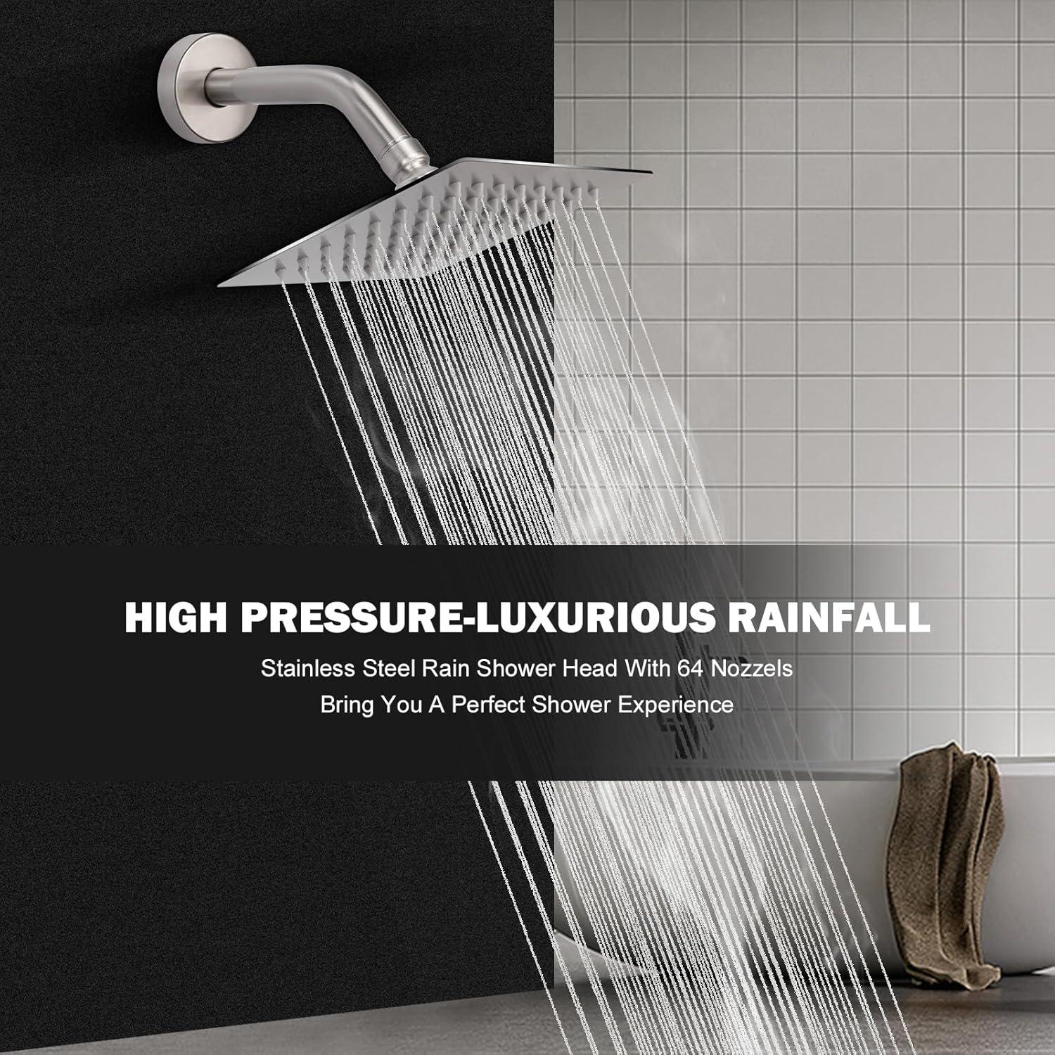 Cabezal de Ducha de Lluvia NearMoon 15.24 cm Acero Inoxidable