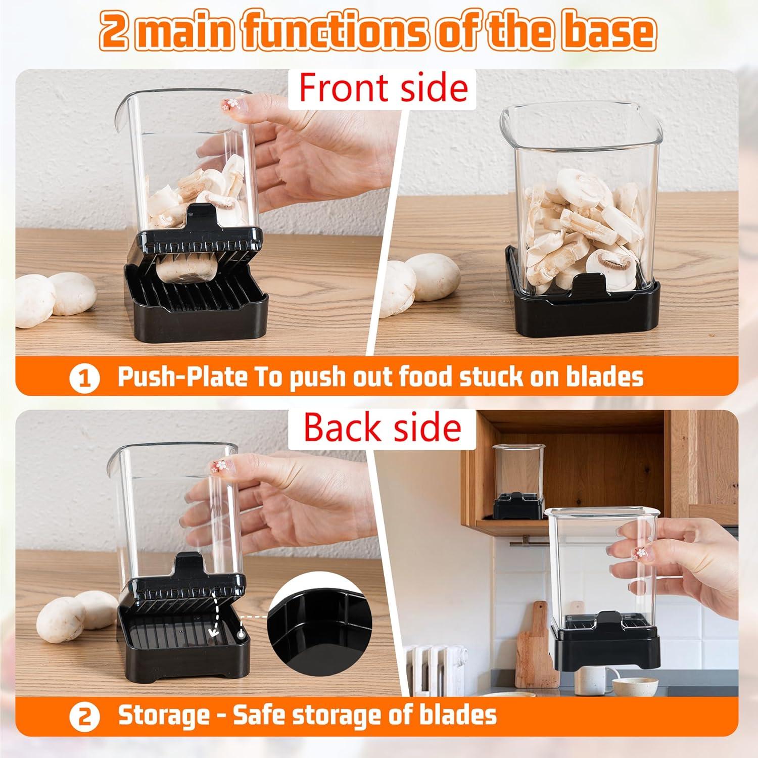 Cortador de Frutas GENGCANG 2 Pack - Acero Inoxidable, Manual