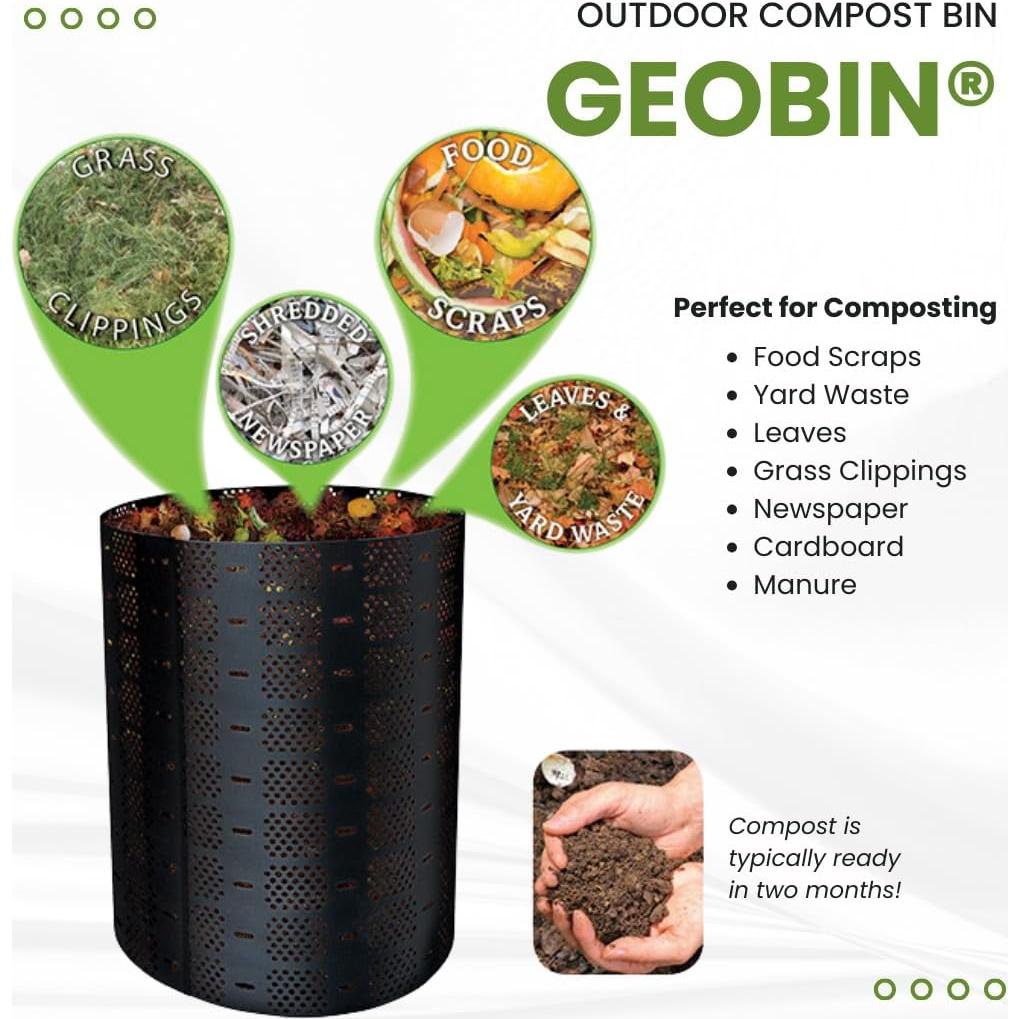 Contenedor de Compostaje GEOBIN 216 L Expandible para Jardín