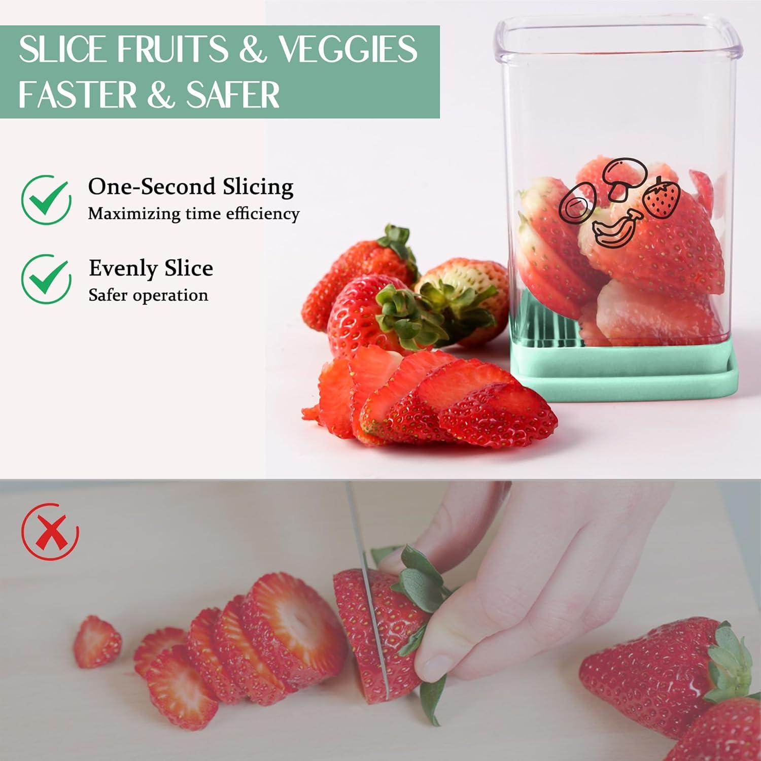 Cortador de Frutas ERHIRY de Acero Inoxidable Antideslizante