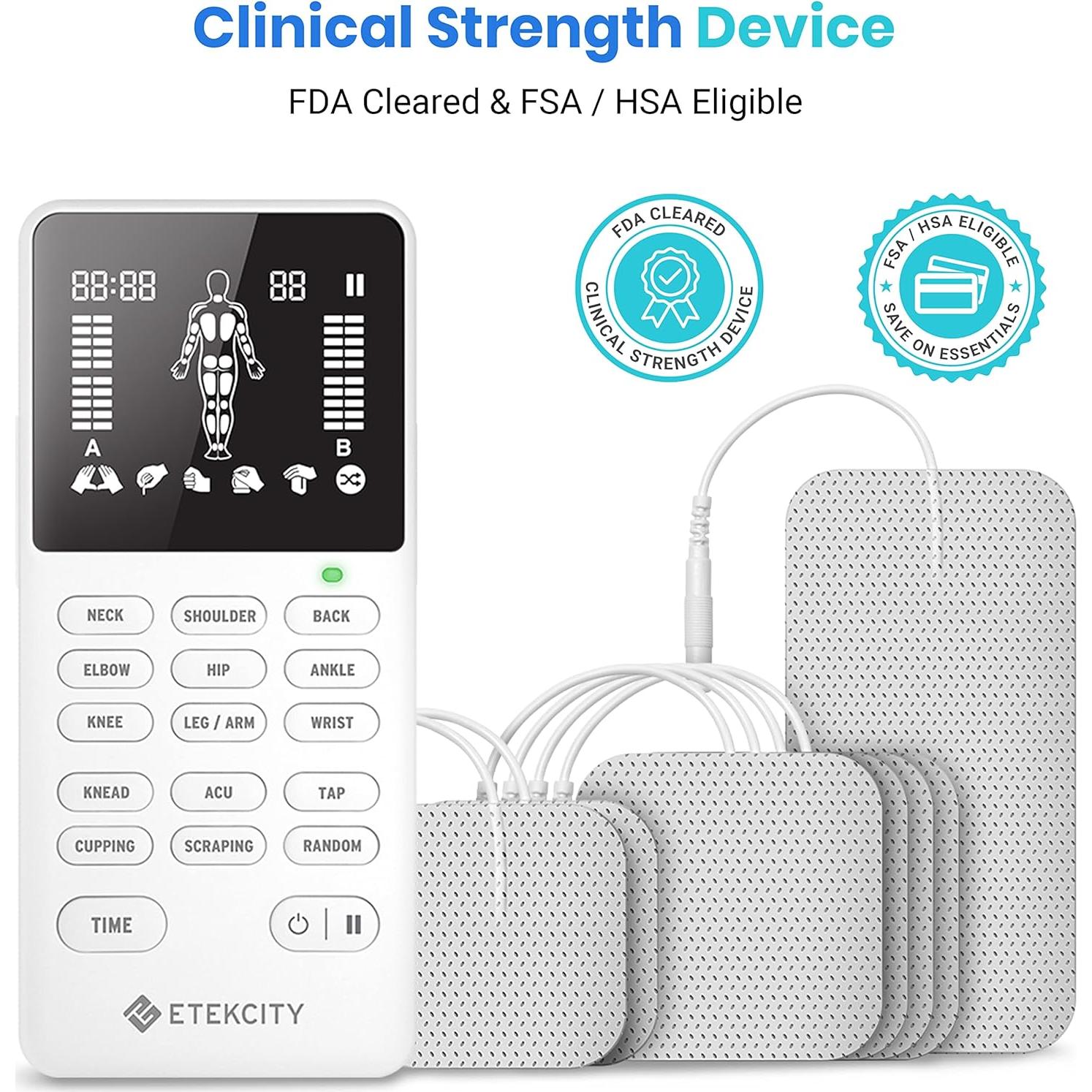 Etekcity Estimulador Muscular TENS 4 Canales Alivio Dolor