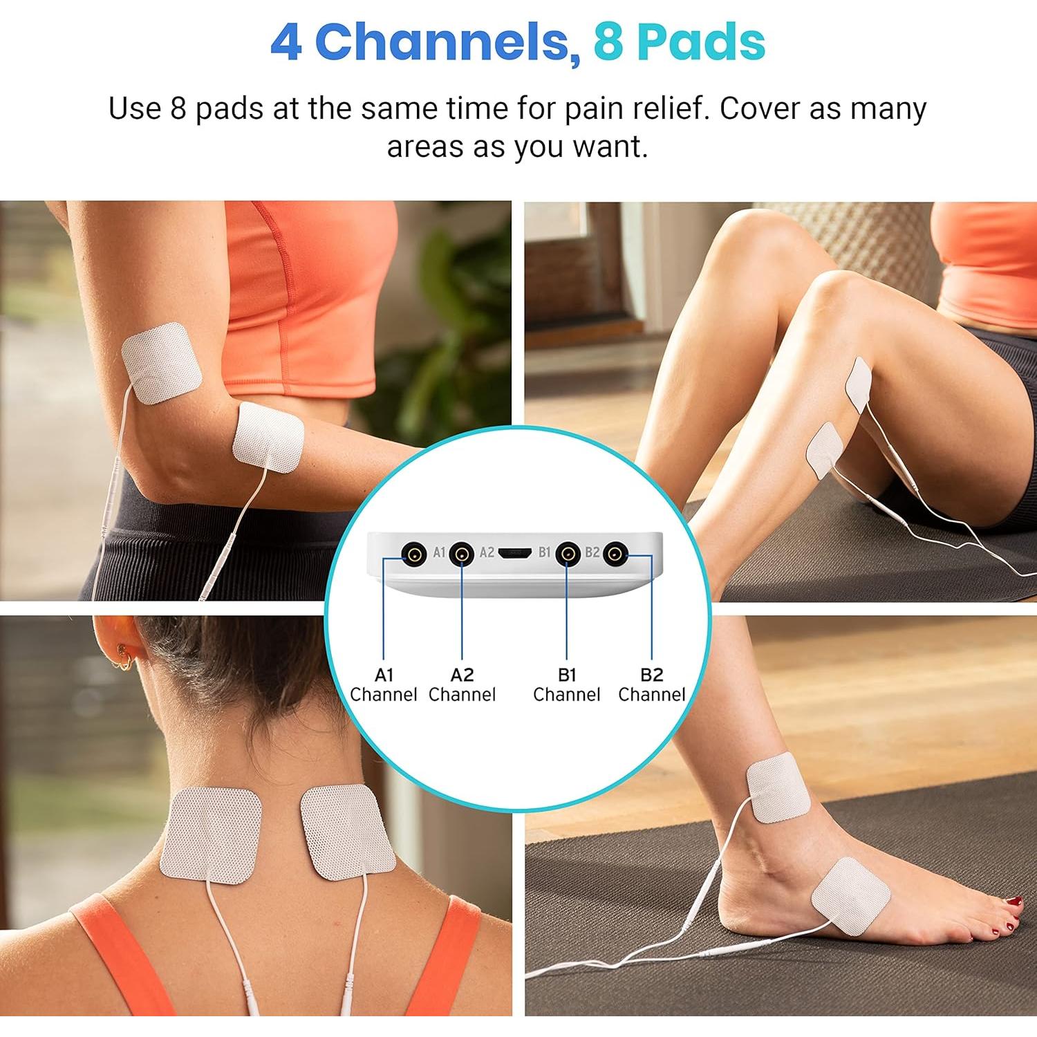 Etekcity Estimulador Muscular TENS 4 Canales Alivio Dolor