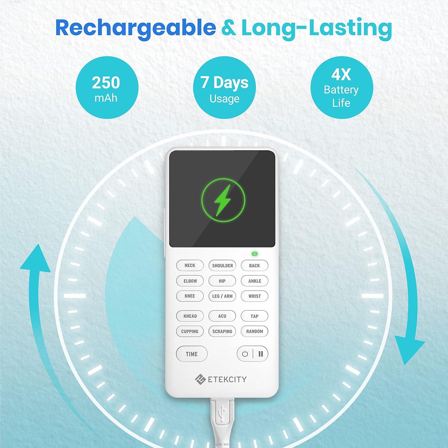 Etekcity Estimulador Muscular TENS 4 Canales Alivio Dolor