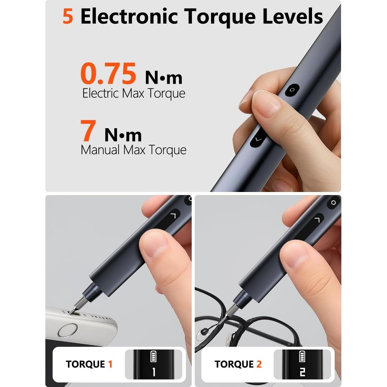 Destornillador Eléctrico Mini Soleilwear Y1 50 en 1 0.75N.m