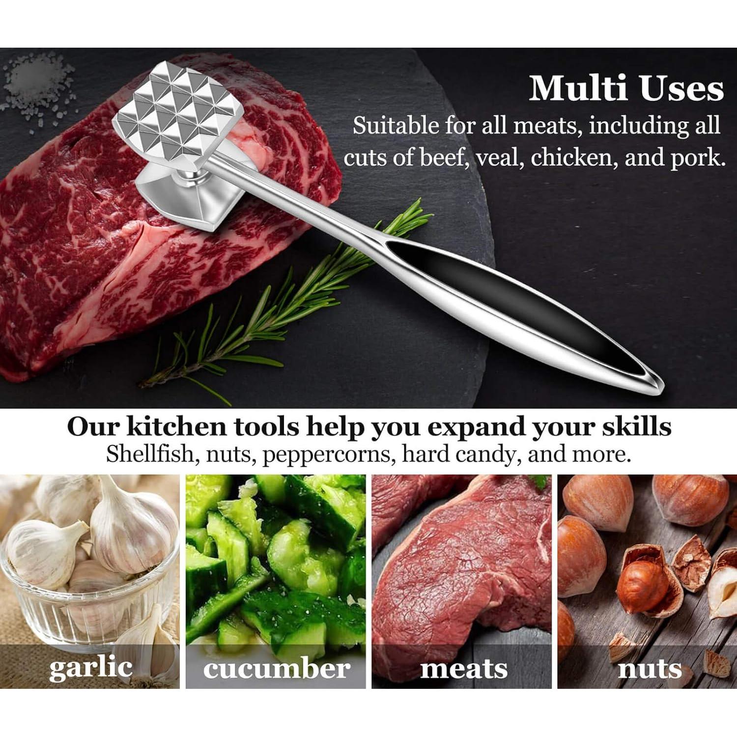 Martillo Aplanador de Carne Aliglow Doble Lado 27.9 cm