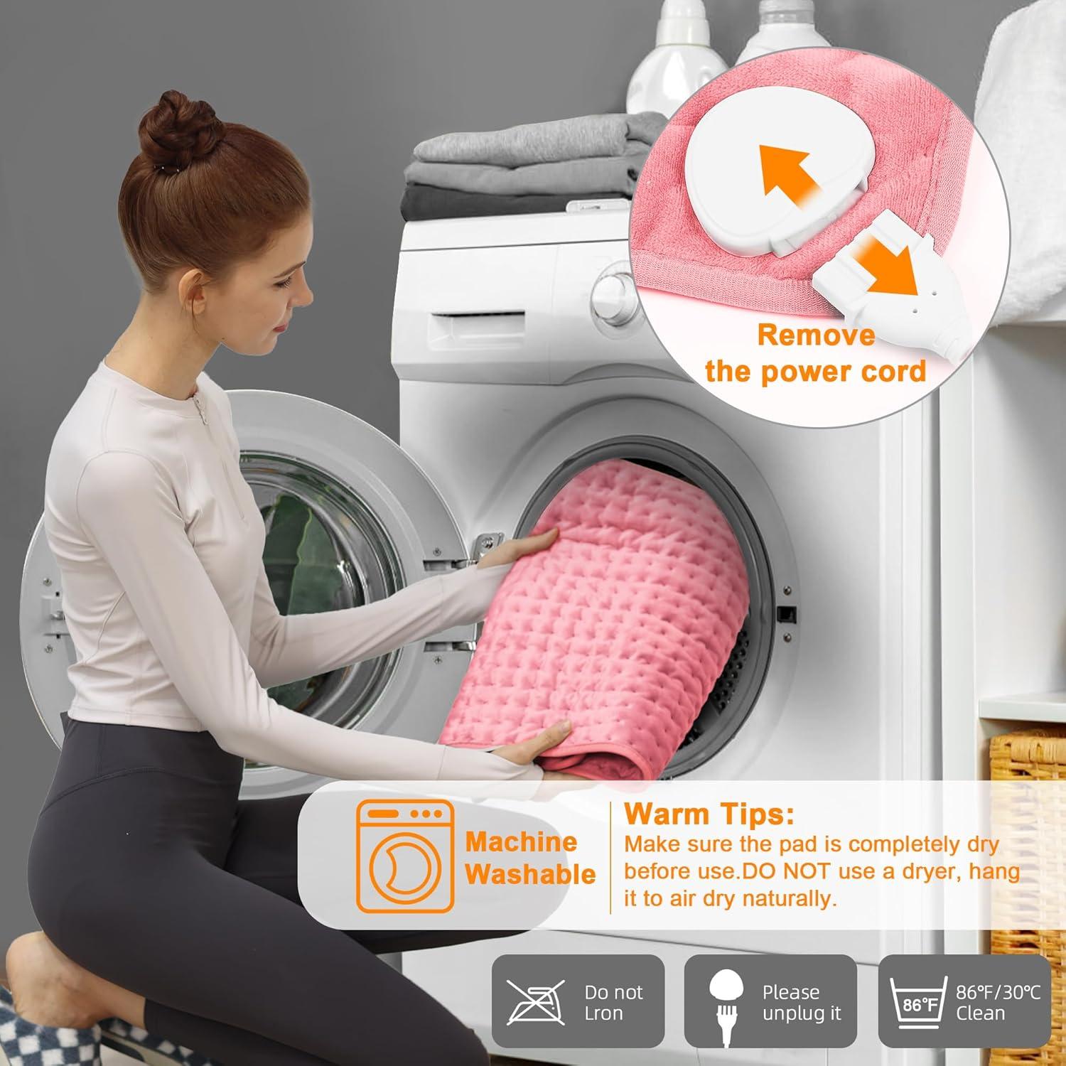 Almohadilla Calefactora Eléctrica Onkey 30x60 cm Rosa Bebé