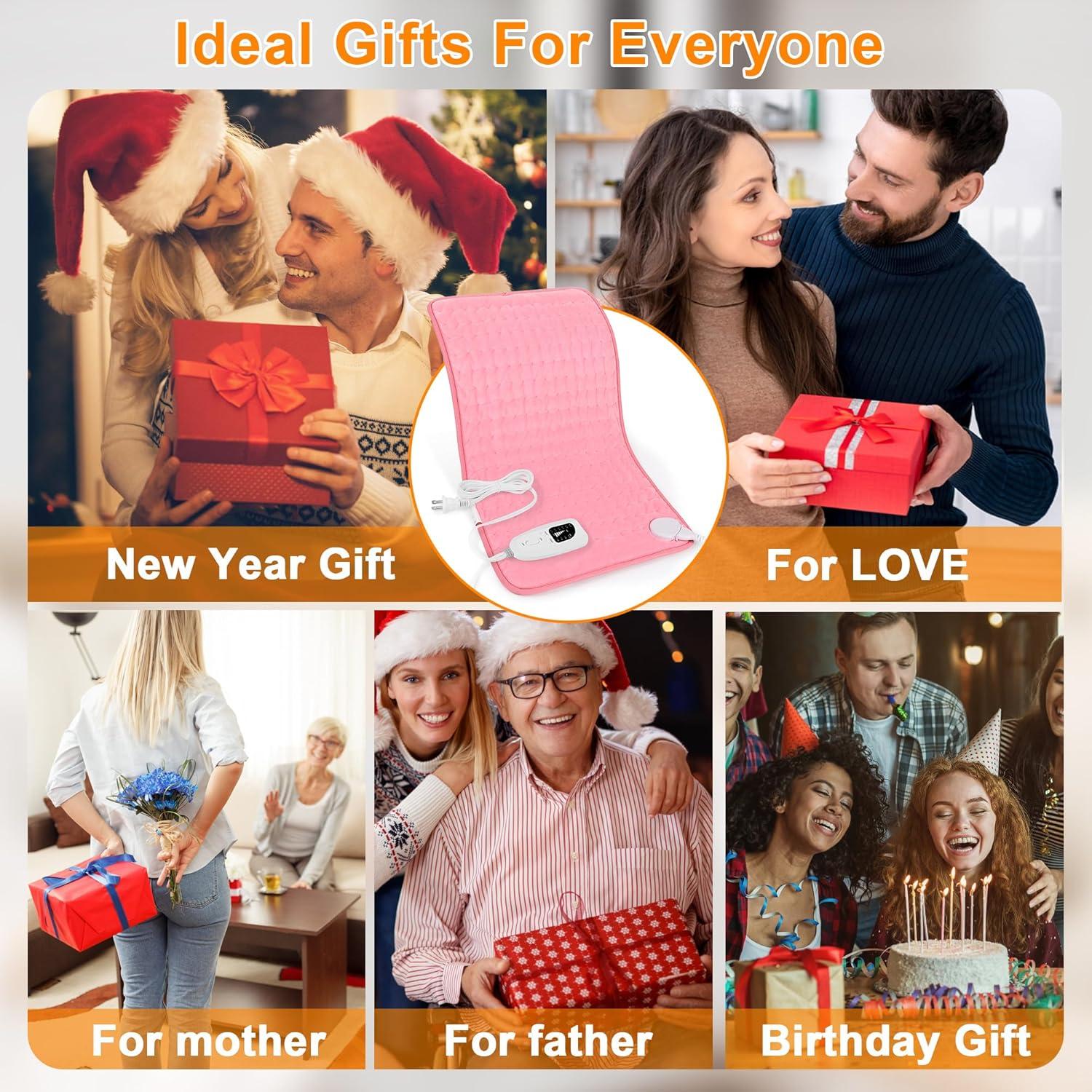 Almohadilla Calefactora Eléctrica Onkey 30x60 cm Rosa Bebé