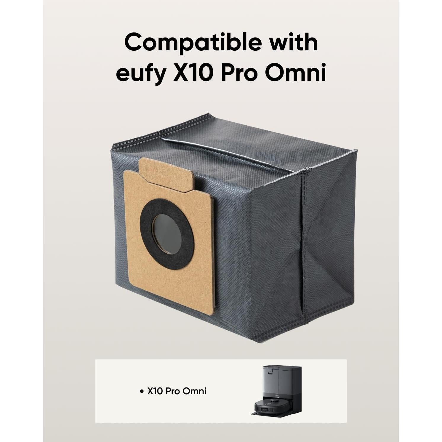 Bolsas de Polvo eufy para Aspiradora Robot X10 Pro Omni