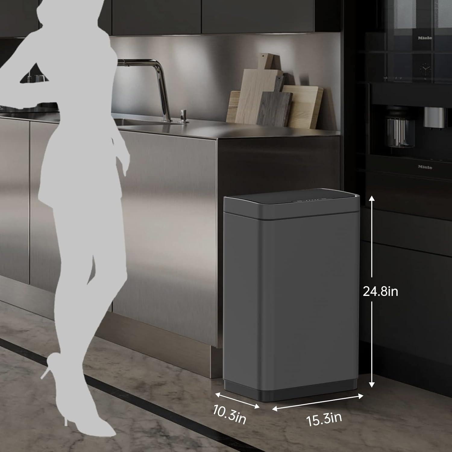 Cubo de Basura Automático Mbillion 15.3 L Sensor Infrarrojo