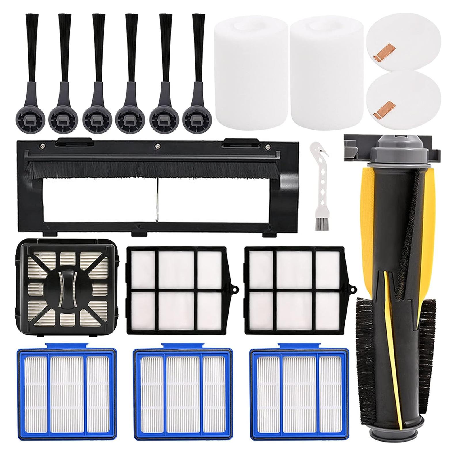 Kit de 16 Piezas Repuesto Shark IQ R101AE Filtros y Cepillos