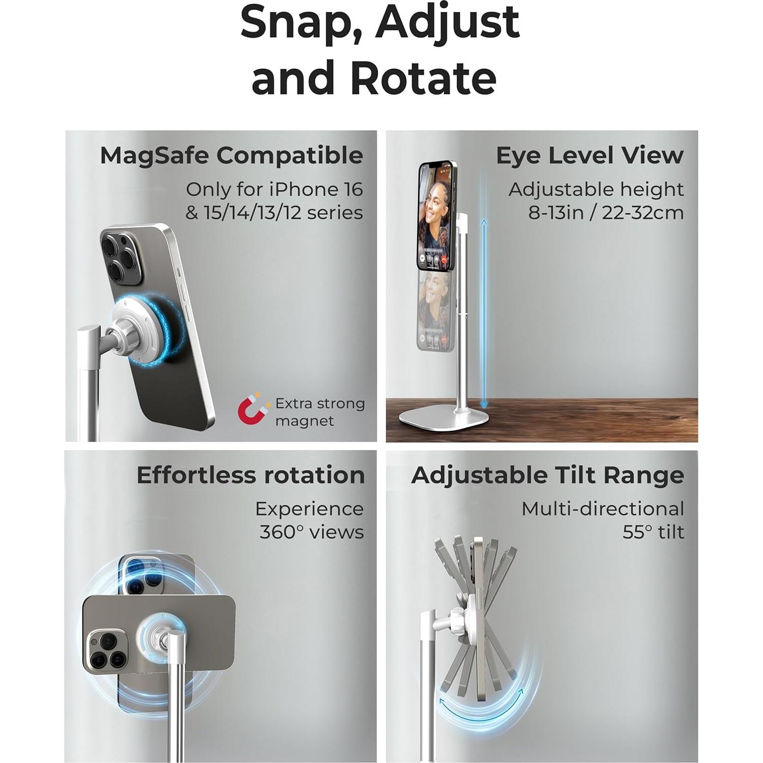 Soporte Magnético Cooper MagStand para iPhone Ajustable 32.99cm