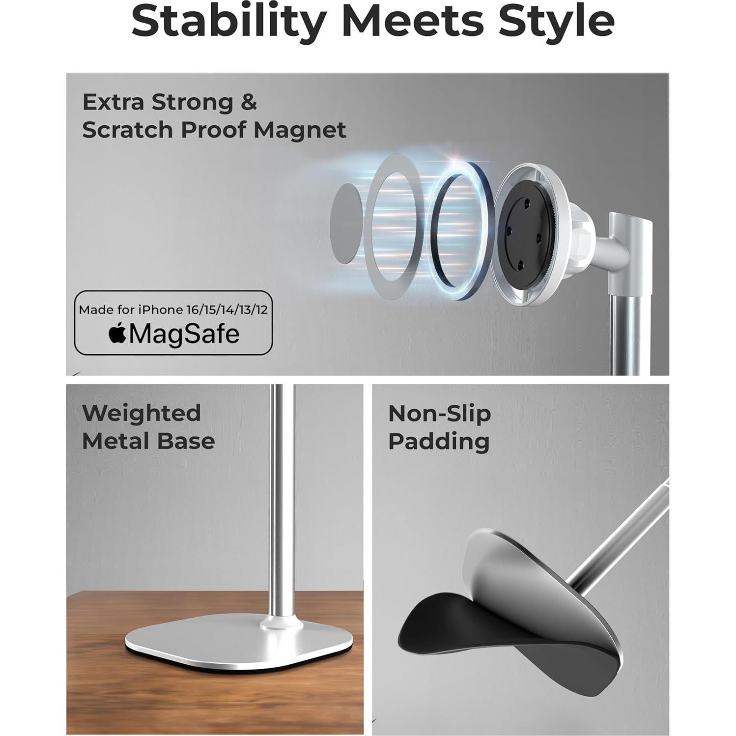 Soporte Magnético Cooper MagStand para iPhone Ajustable 32.99cm