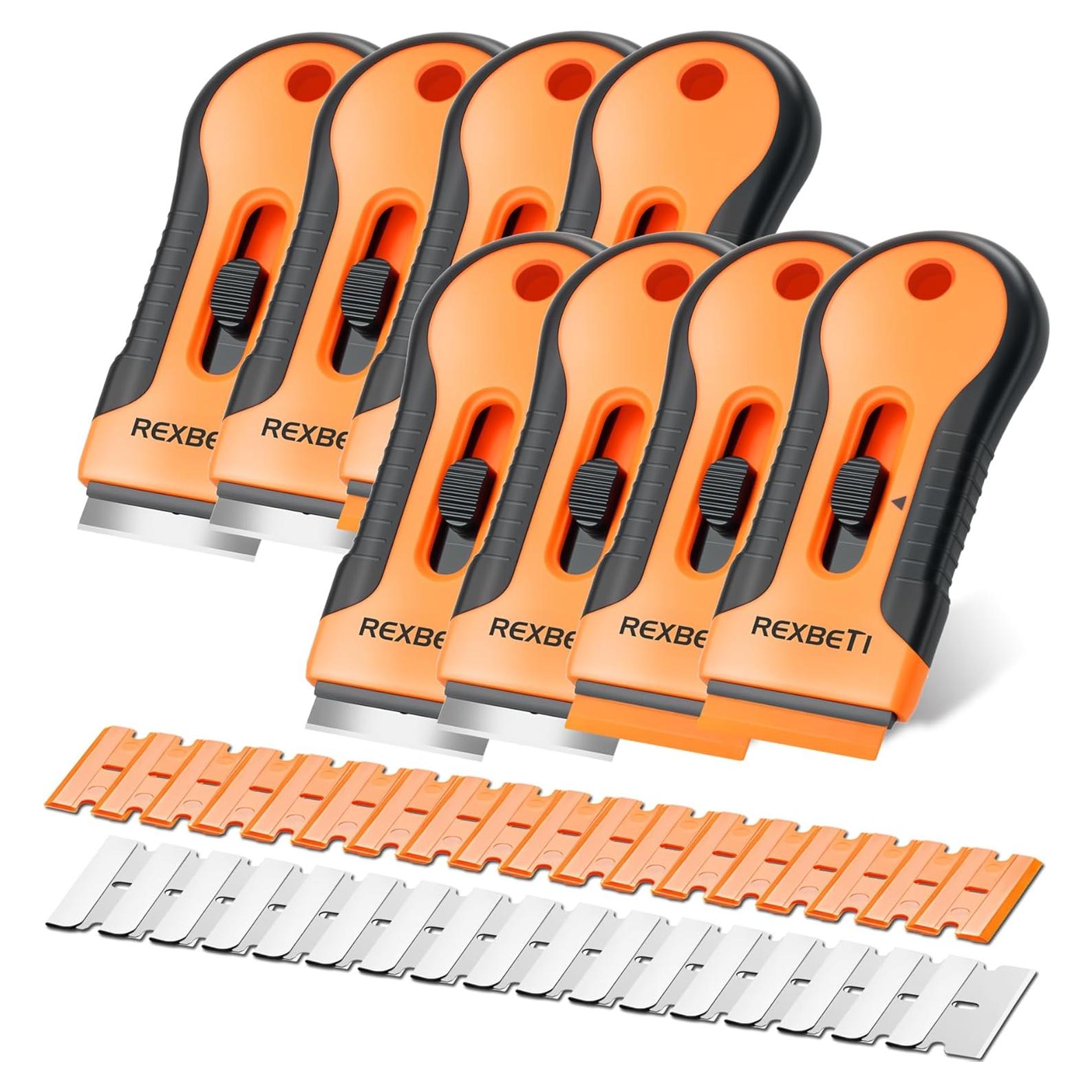 Juego de Raspadores REXBETI con 240 Cuchillas - 8 Raspadores