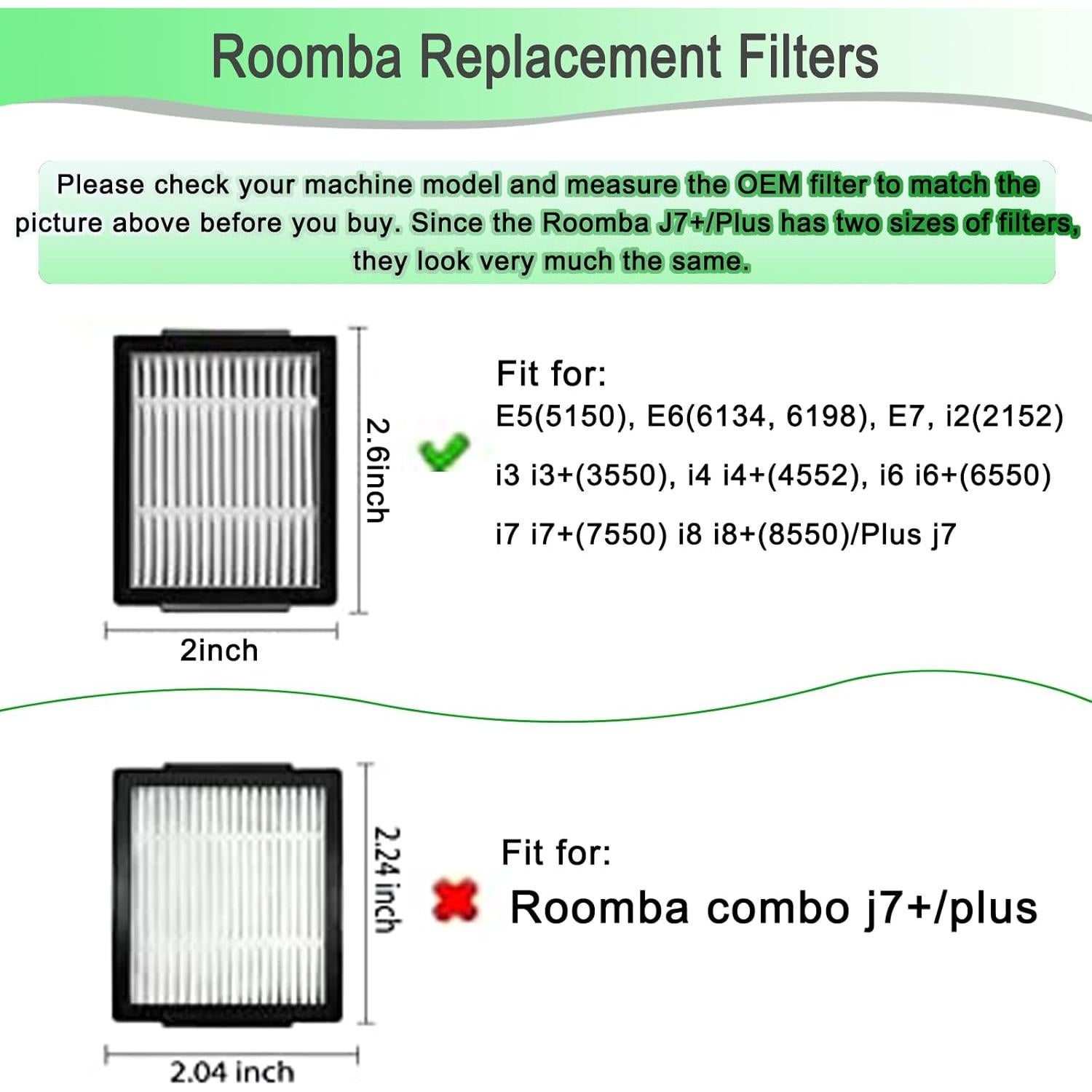 Kit de Repuestos para iRobot Roomba CauYien i7 26 Piezas