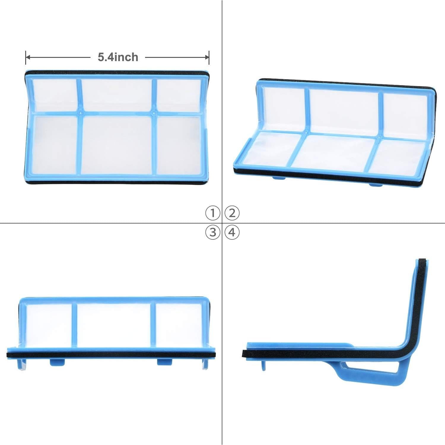 Kit de Filtros y Cepillos para Aspiradora ILIFE V3 V5 V5s