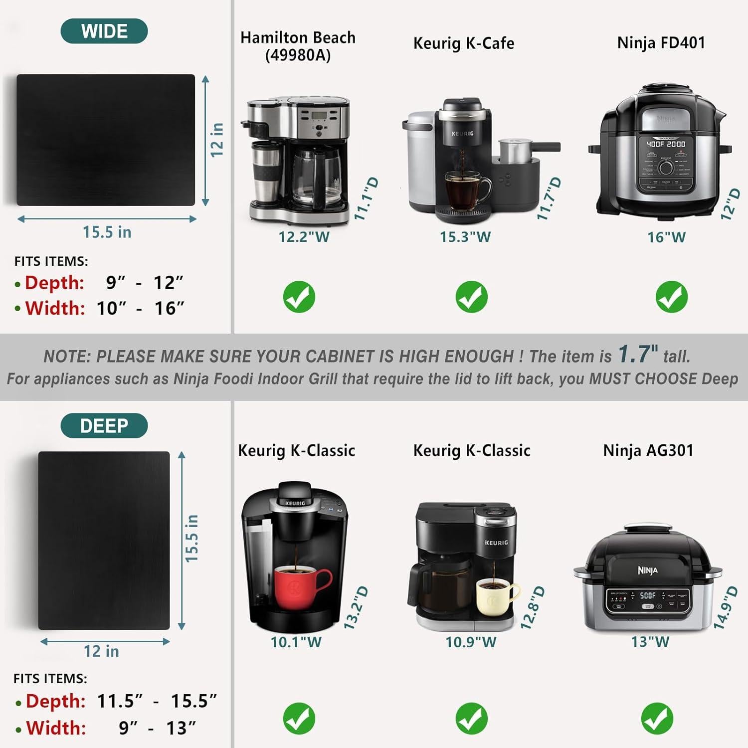 Deslizador de Electrodomésticos ANBOXIT CB-D Madera 16.43 kg