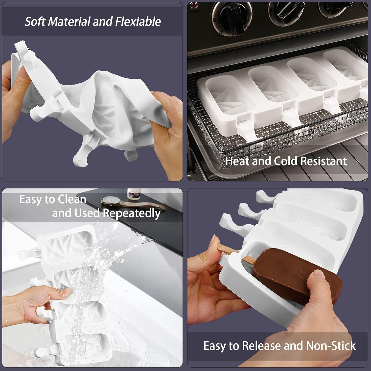 Moldes de Silicona para Paletas Sakolla 2 Piezas Diamante