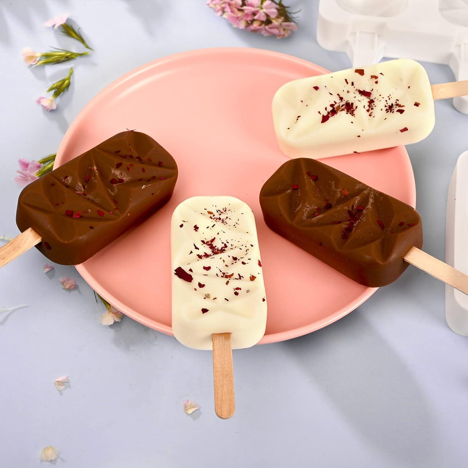 Moldes de Silicona para Paletas Sakolla 2 Piezas Diamante