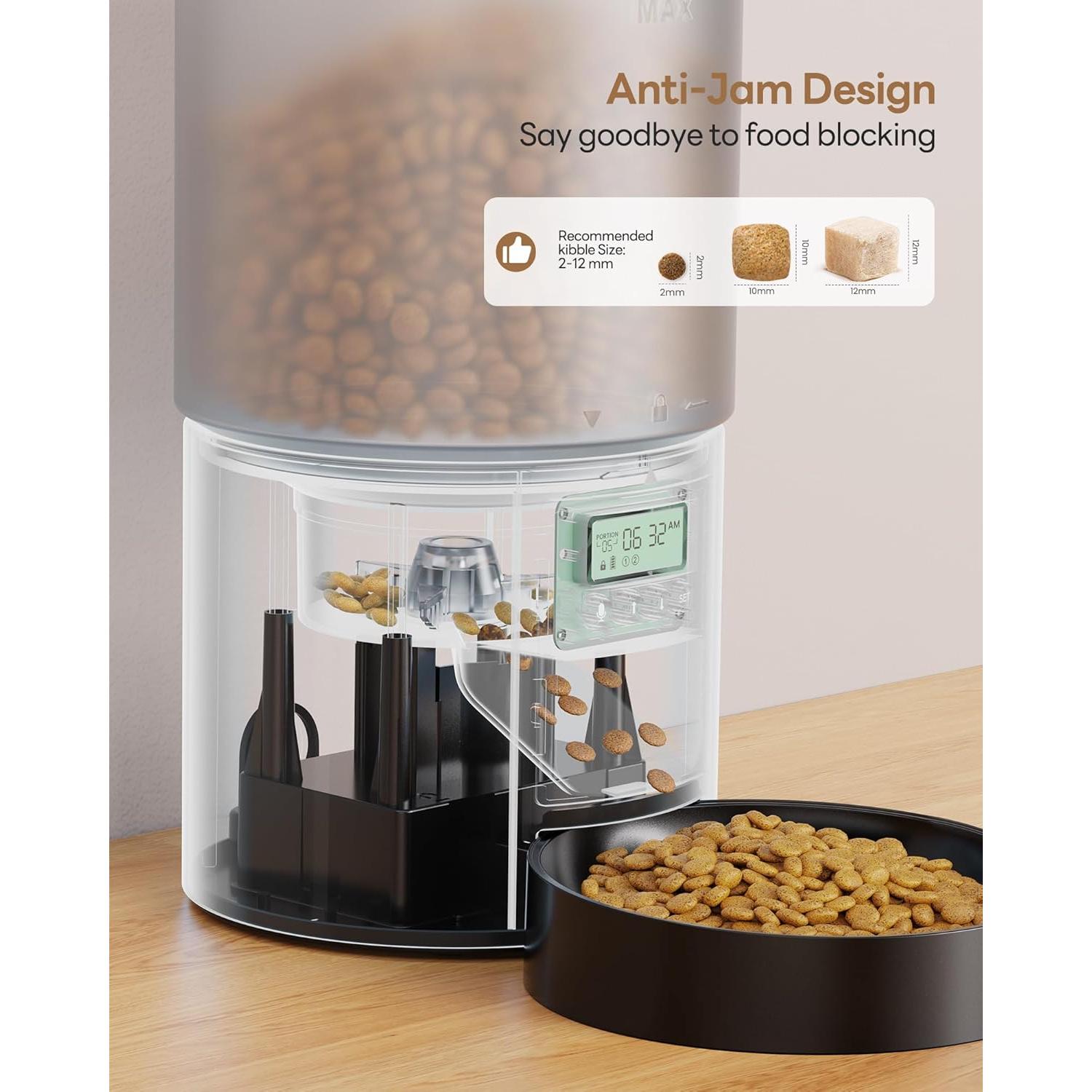 Dispensador Automático de Comida POOEKEN 4L para Gatos y Perros