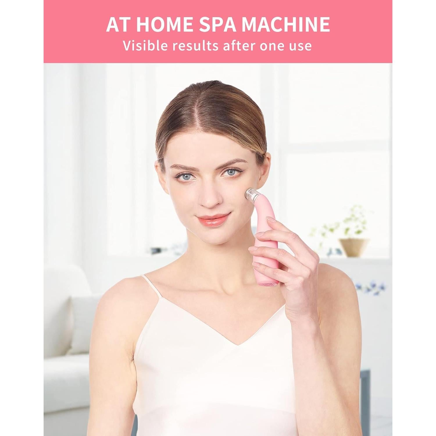 Máquina de Microdermoabrasi&oacute;n NEWDERMO Rosa 2-en-1 USB