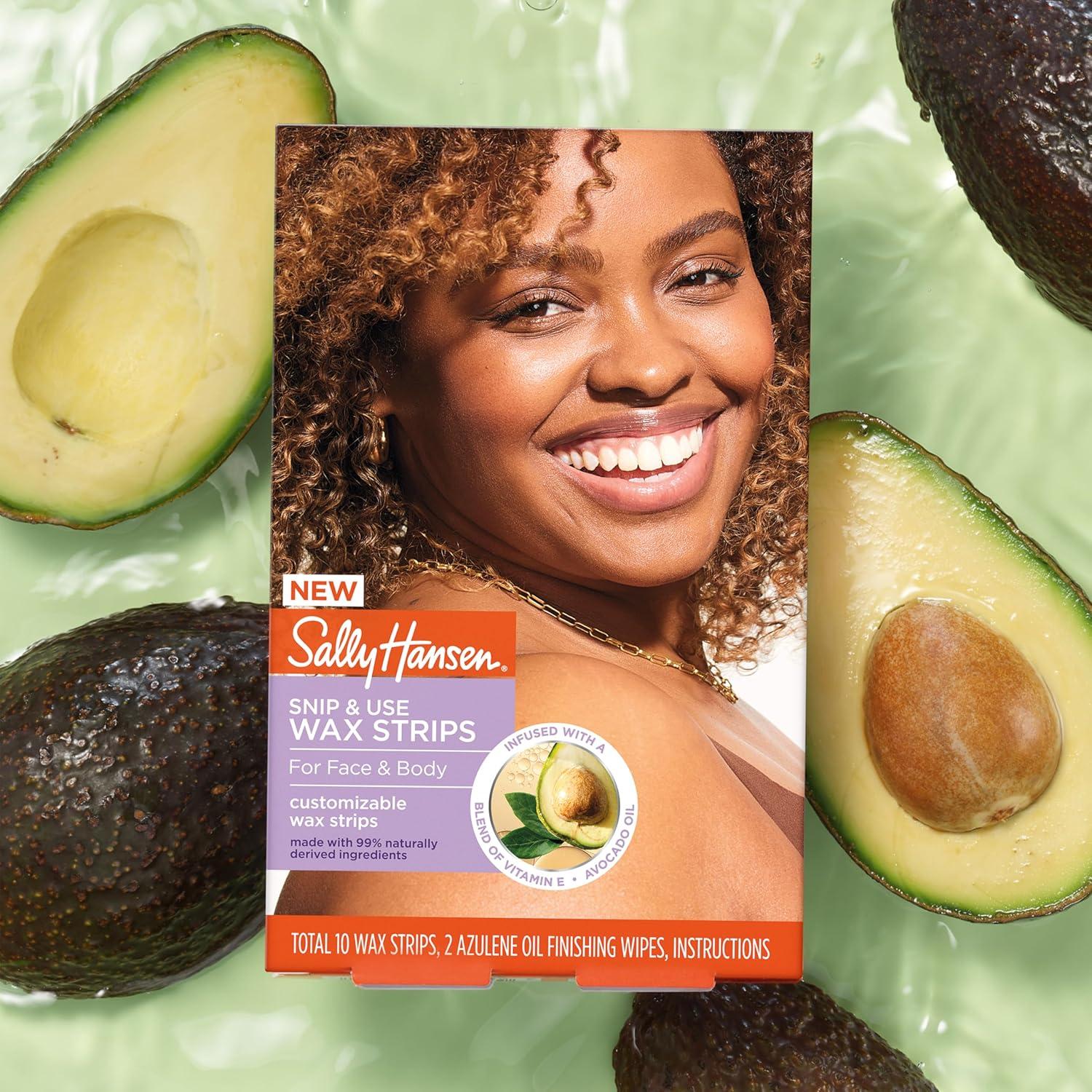 Kit de Cera Tiras Cortar y Usar Sally Hansen 10 Unidades