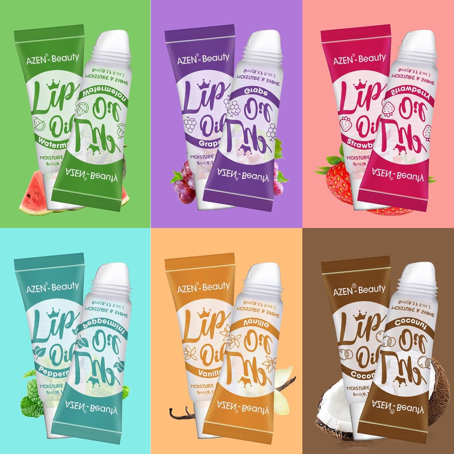 Set de 60 Brillos Labiales Transparentes AZEN - Hidratante con Vitamina E