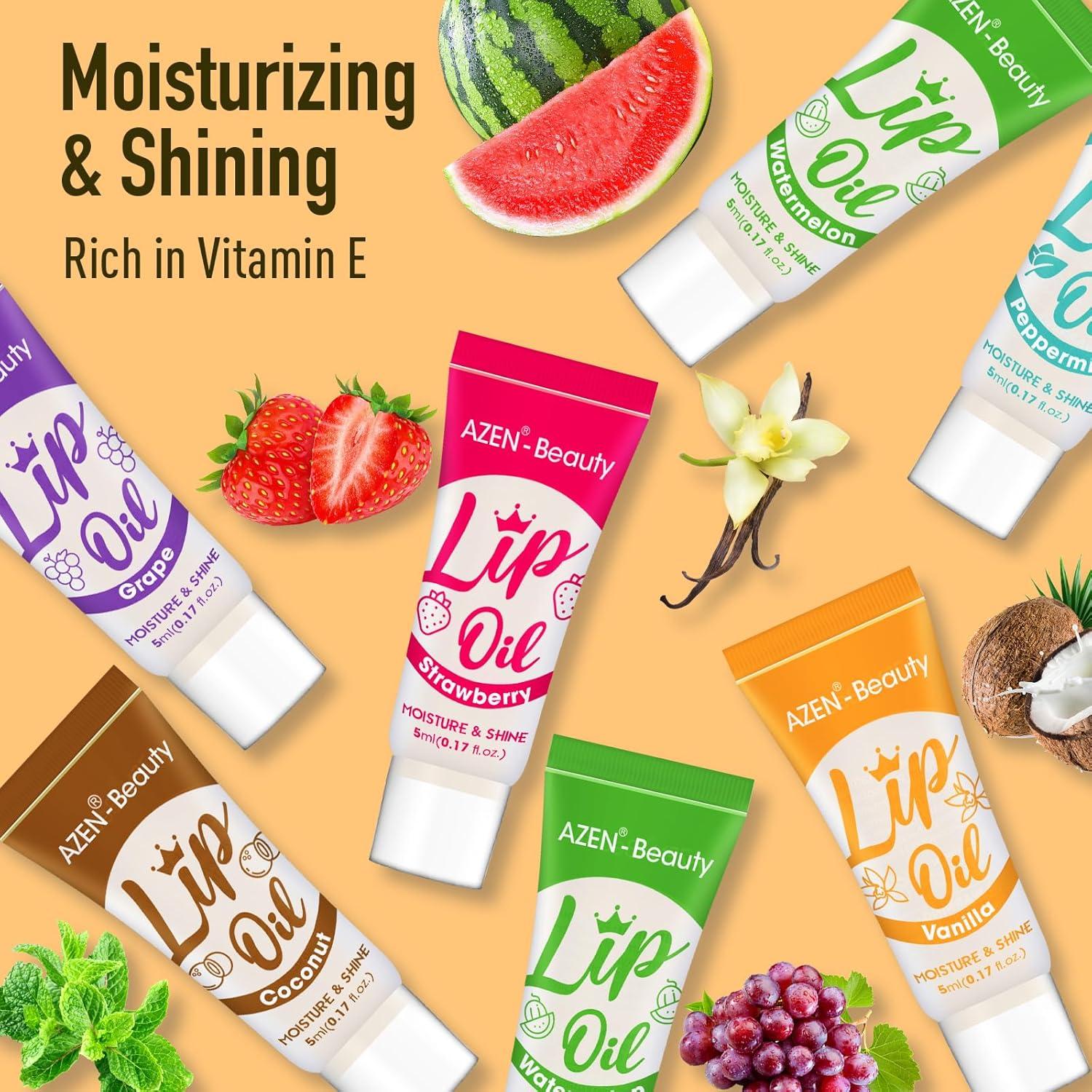 Set de 60 Brillos Labiales Transparentes AZEN - Hidratante con Vitamina E