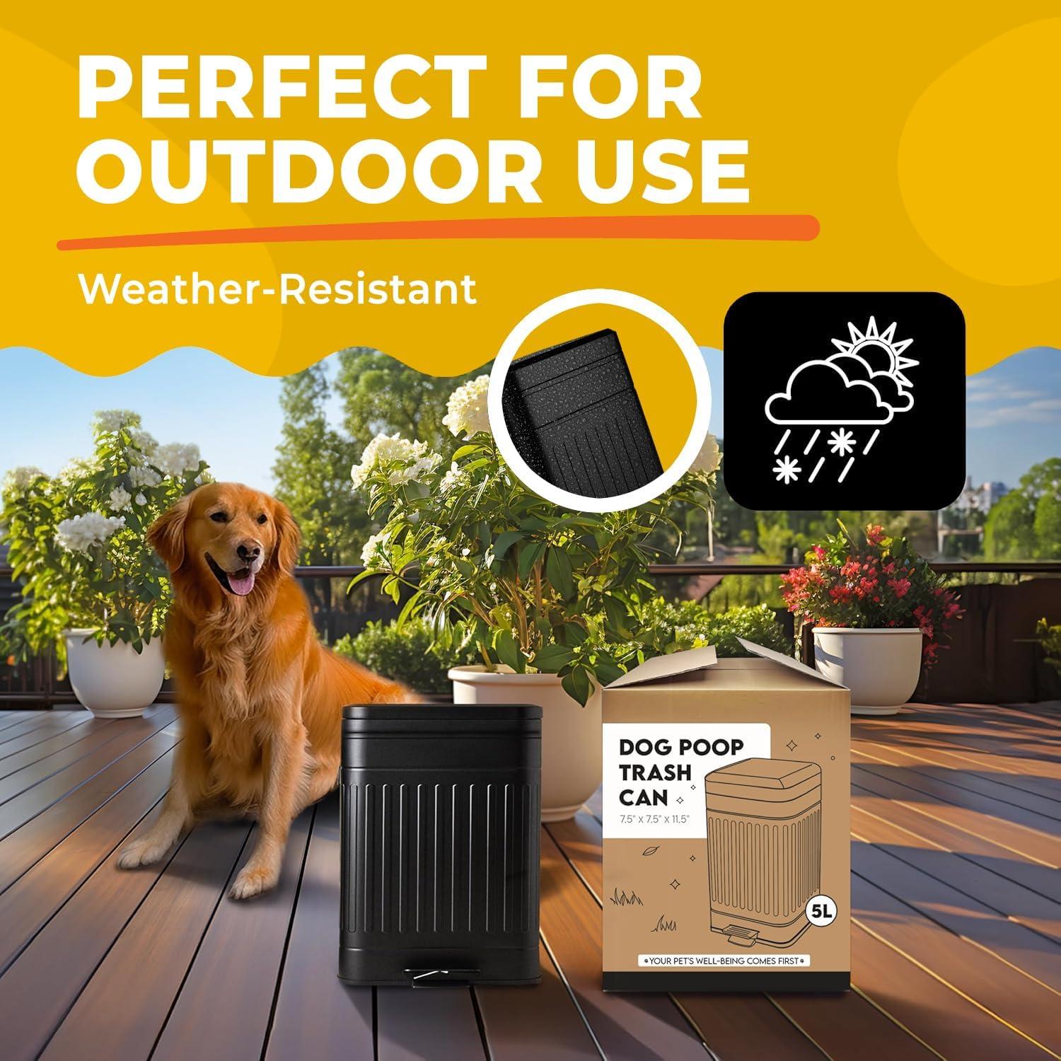 Cubo de Basura para Excremento de Perro AnimoGoods 5L