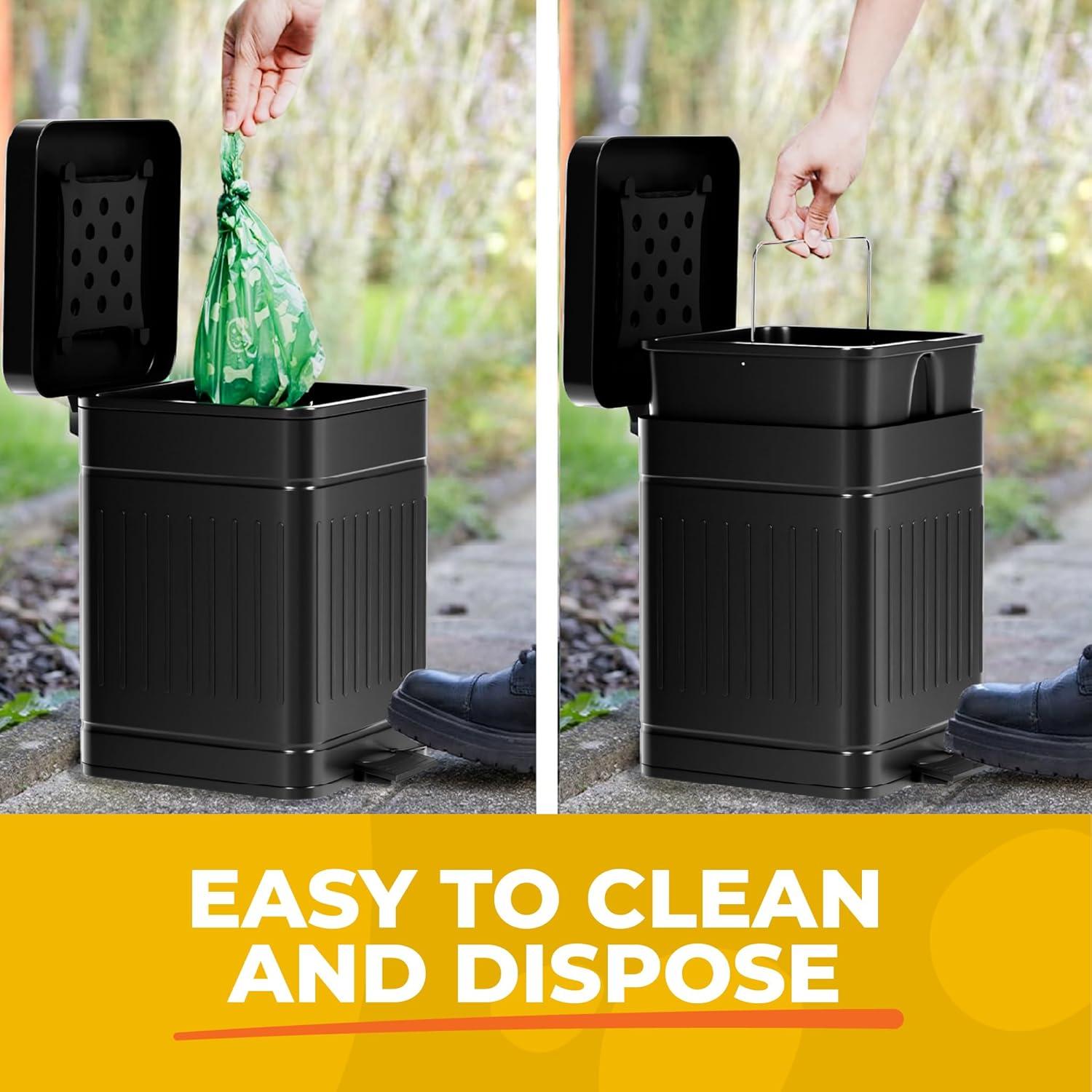 Cubo de Basura para Excremento de Perro AnimoGoods 5L