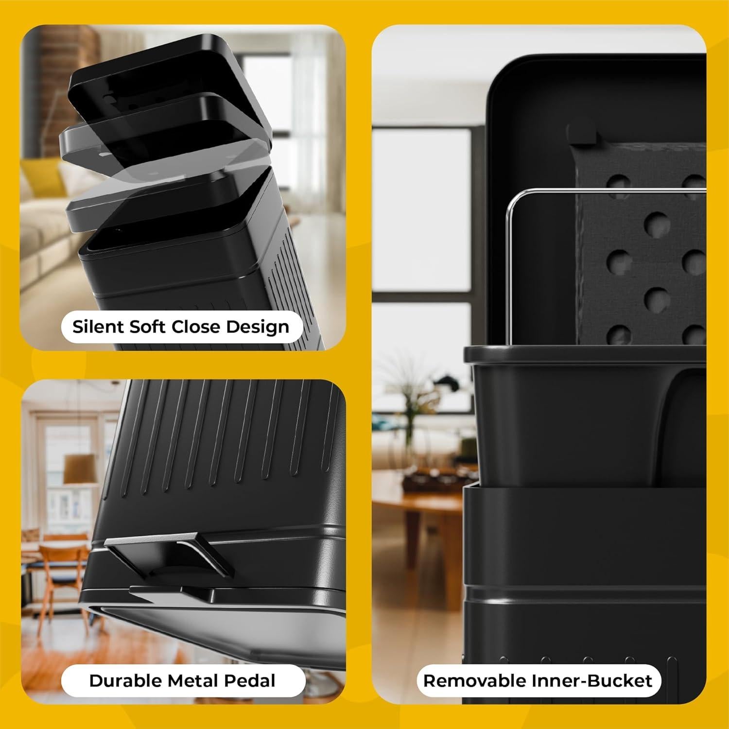 Cubo de Basura para Excremento de Perro AnimoGoods 5L