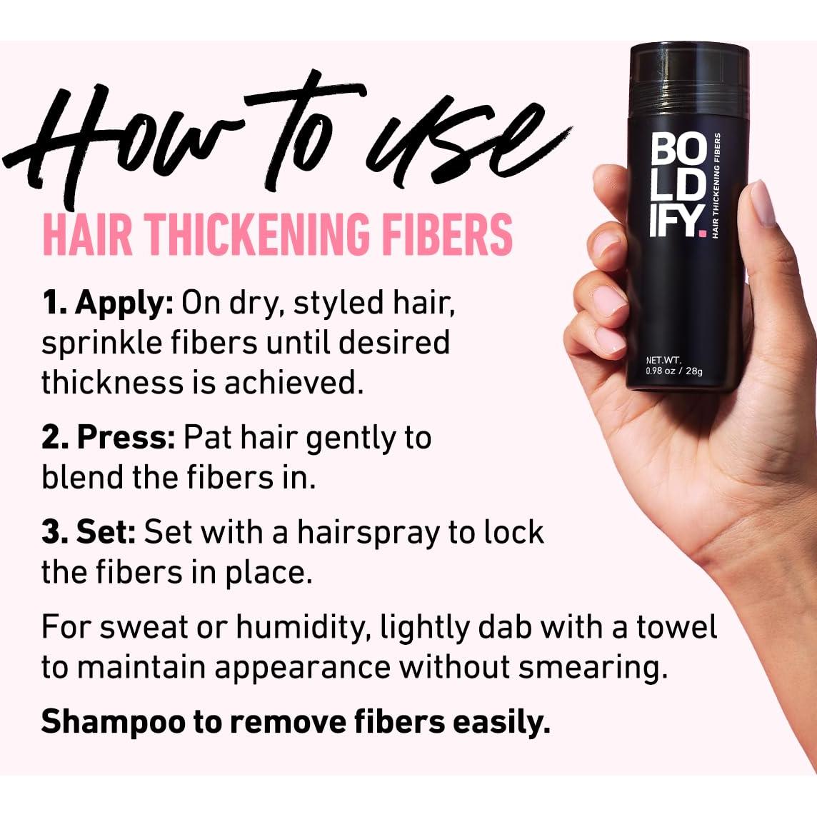 Fibras para Engrosar Cabello Boldify 56g - Marrón Oscuro