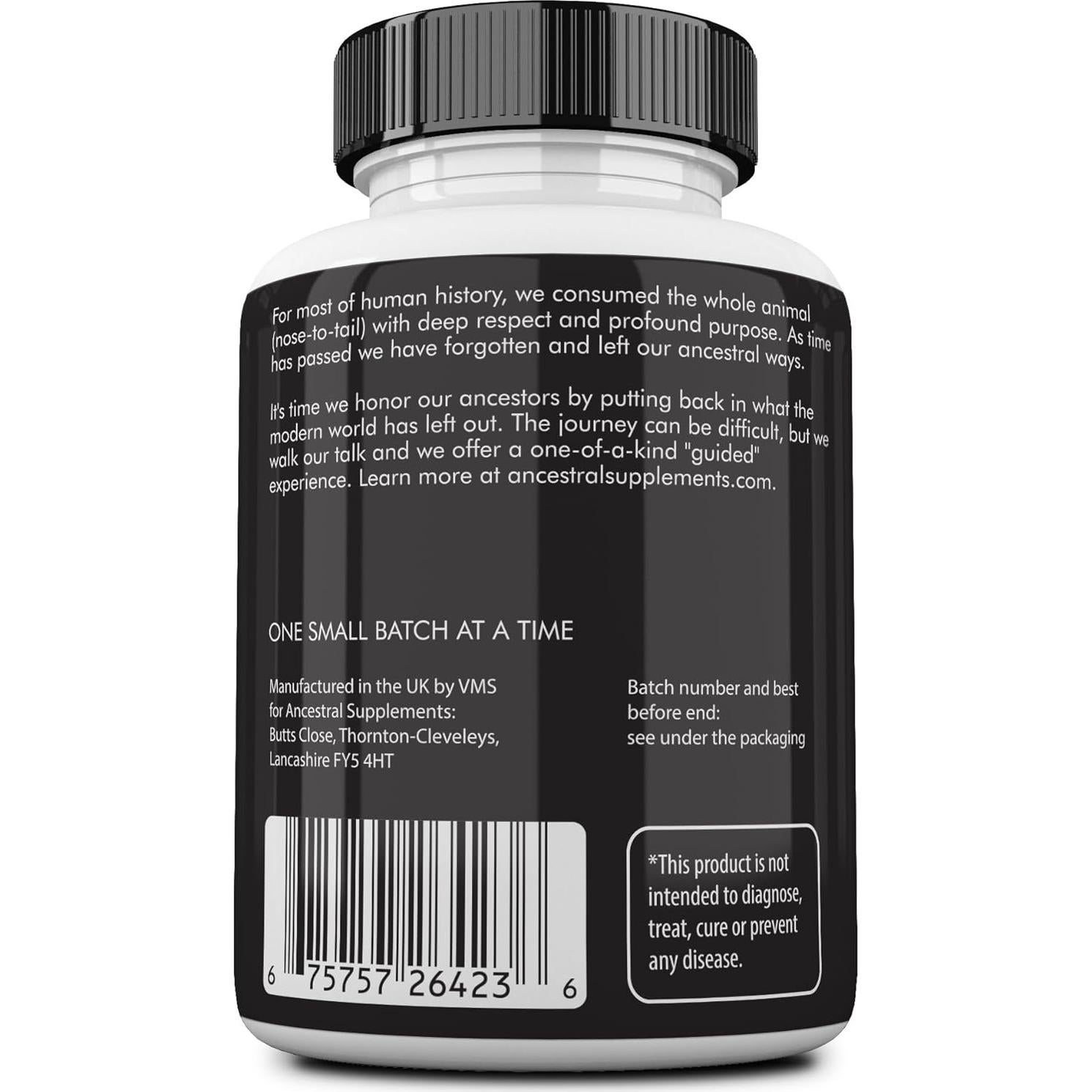 Suplemento de Órganos de Res Ancestral Supplements 180 Cápsulas