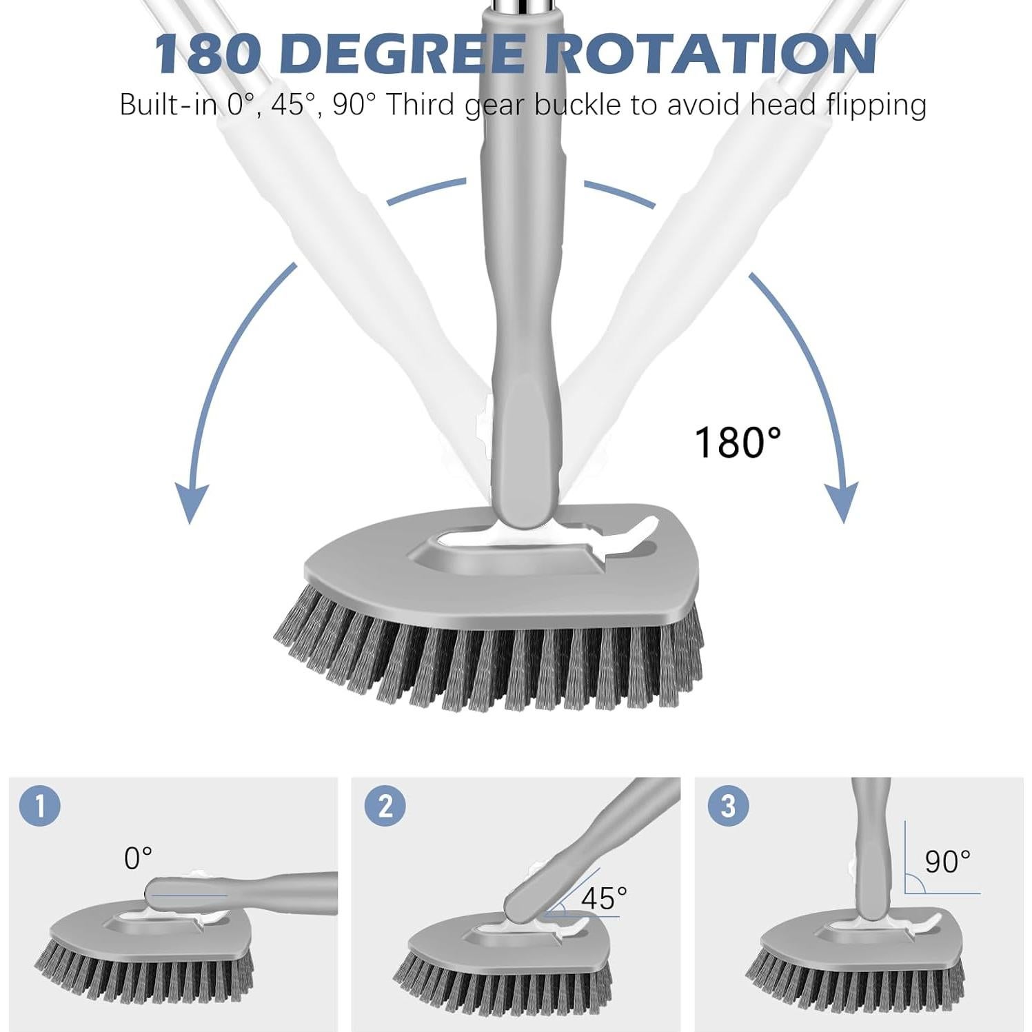 Cepillo de Suelo SetSail 3 en 1 con Mango Ajustable 132 cm