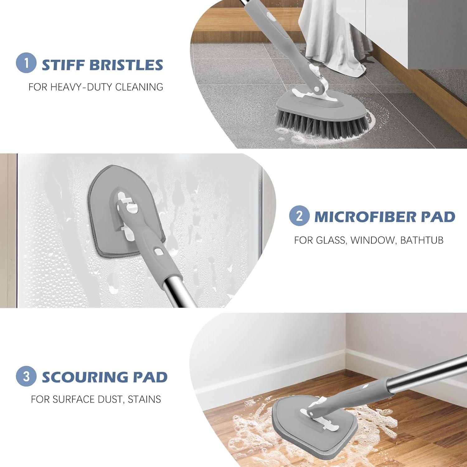 Cepillo de Suelo SetSail 3 en 1 con Mango Ajustable 132 cm