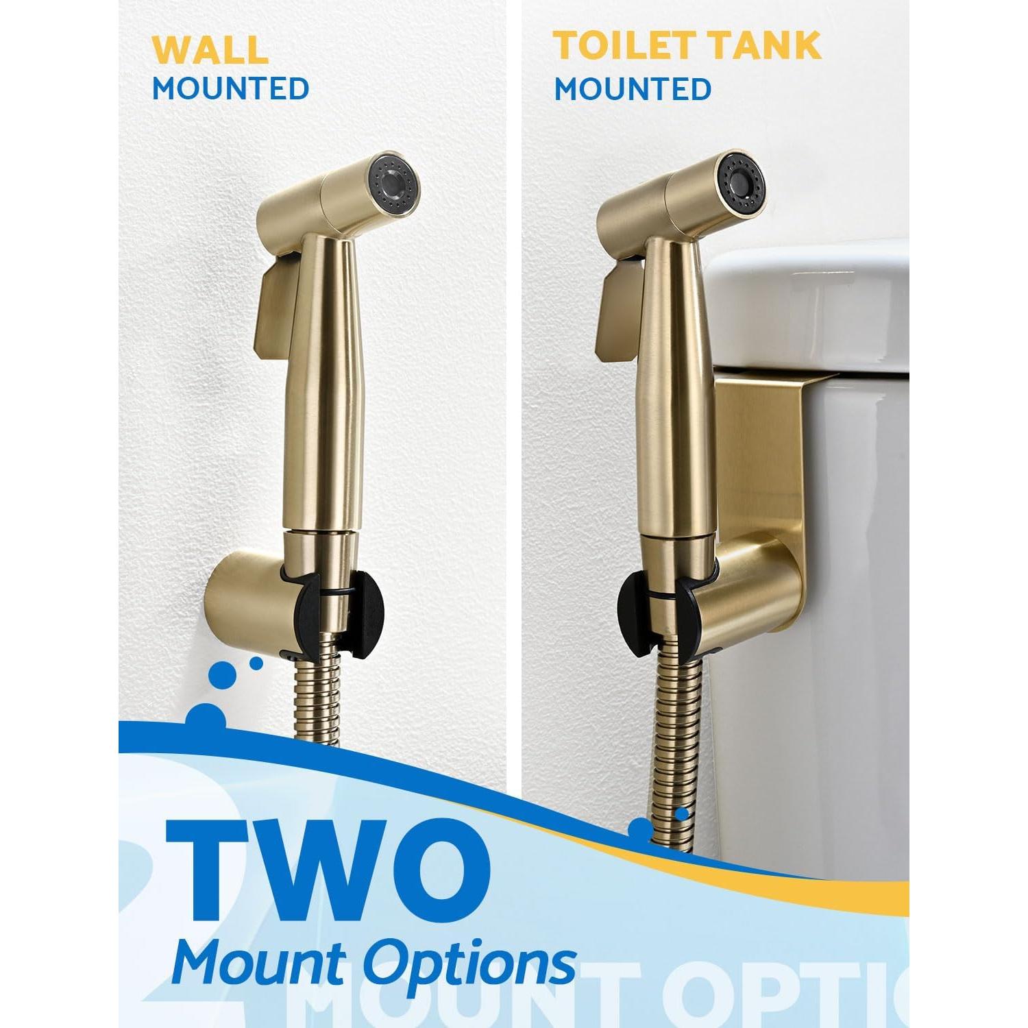 Rociador de Bidet de Mano BRITULIF Dorado para Inodoro