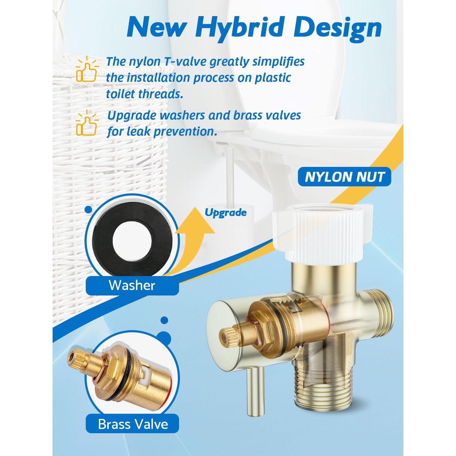 Rociador de Bidet de Mano BRITULIF Dorado para Inodoro