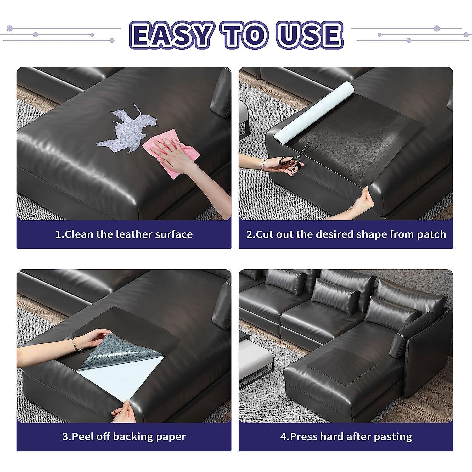 Kit de Cinta Reparación de Cuero Besezx 40.6x76.2cm Burdeos