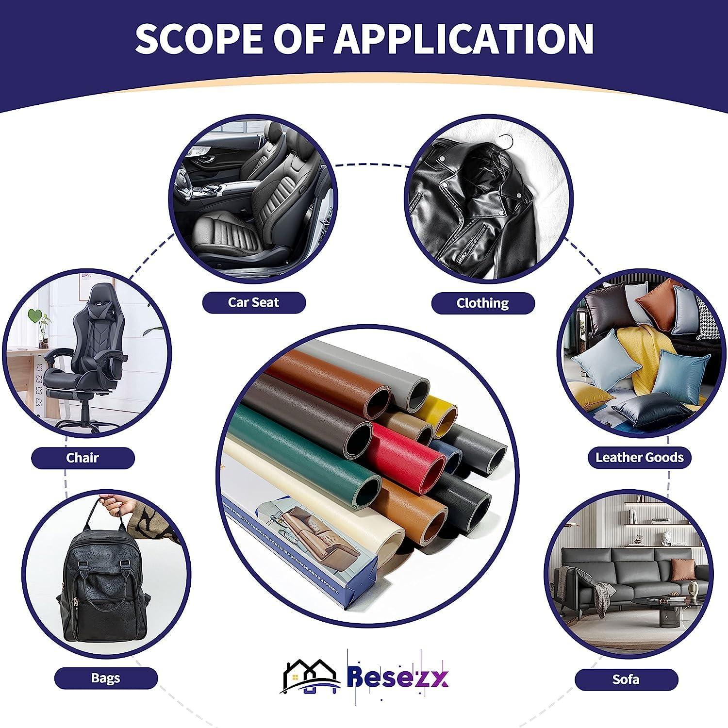 Kit de Cinta Reparación de Cuero Besezx 40.6x76.2cm Burdeos