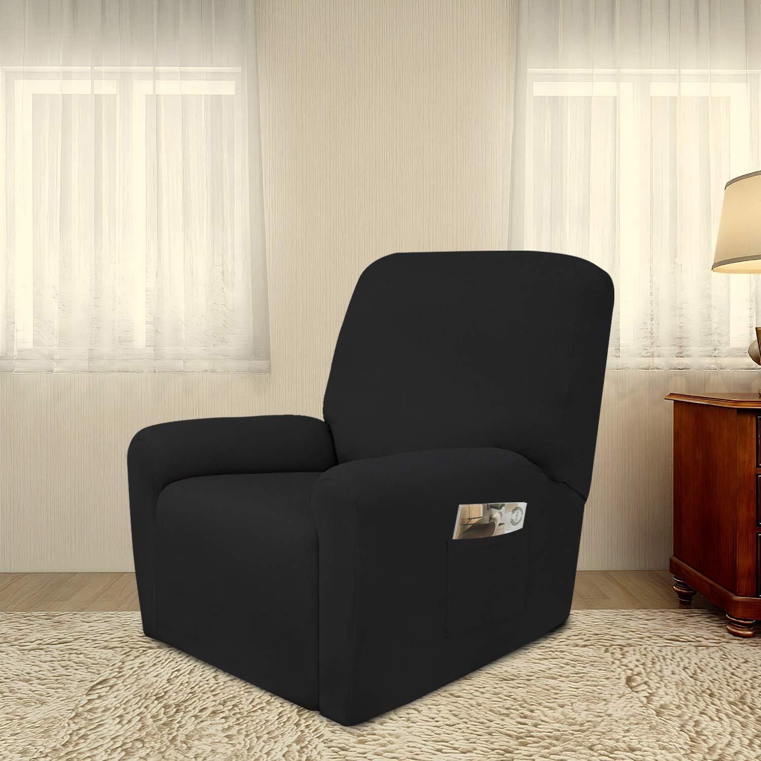 Funda de Sofá Recliner PureFit Antideslizante Negra 78.74x76.2cm