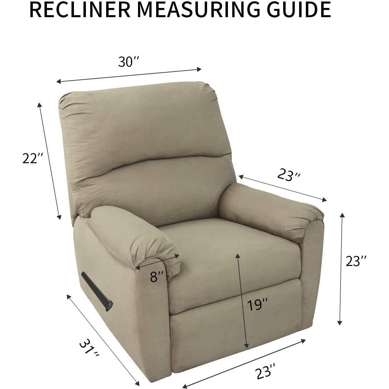 Funda de Sofá Recliner PureFit Antideslizante Negra 78.74x76.2cm