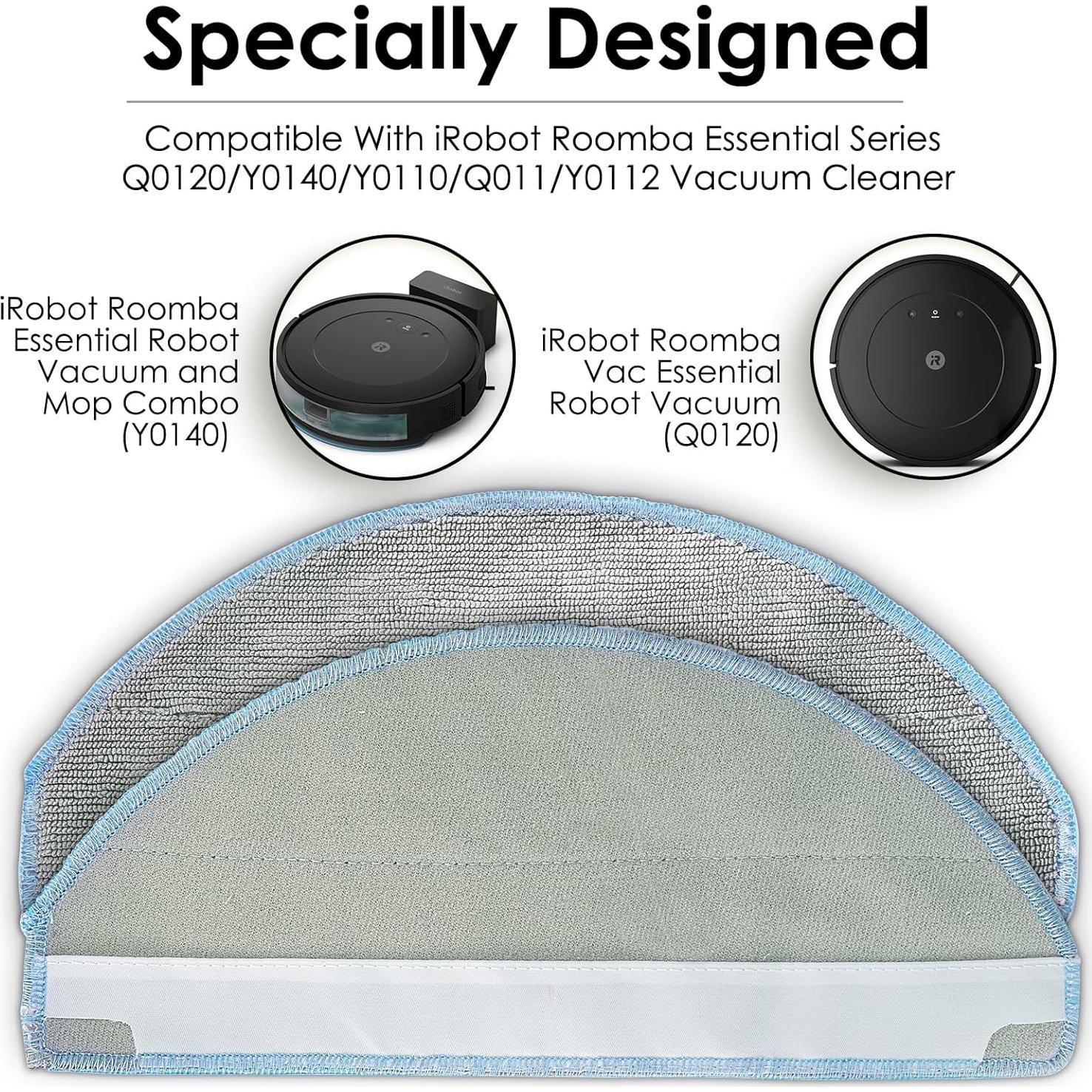 Paquete de 5 Almohadillas Trapeador BRUVISH para iRobot