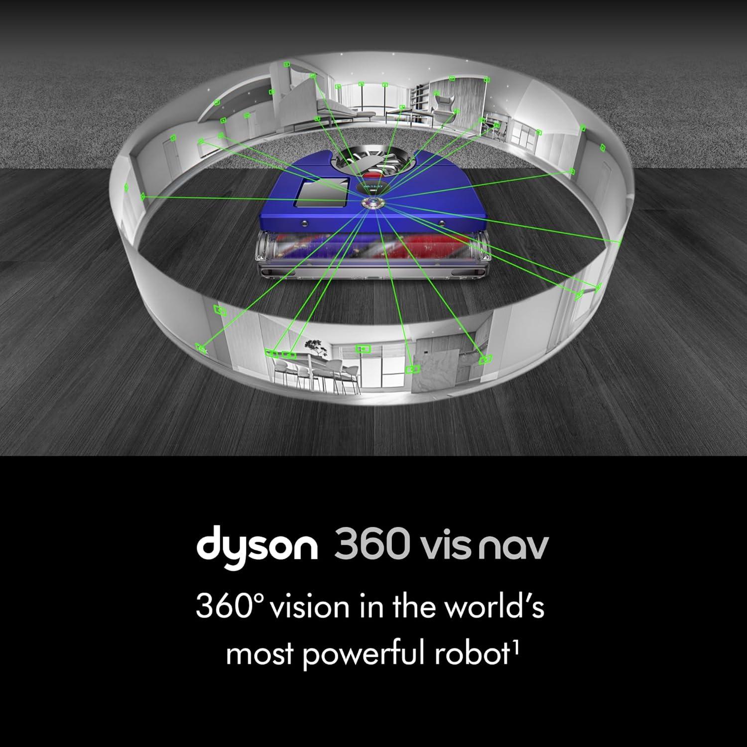 Aspiradora Robot Dyson 360 Vis Nav 0.49L 65min Azul
