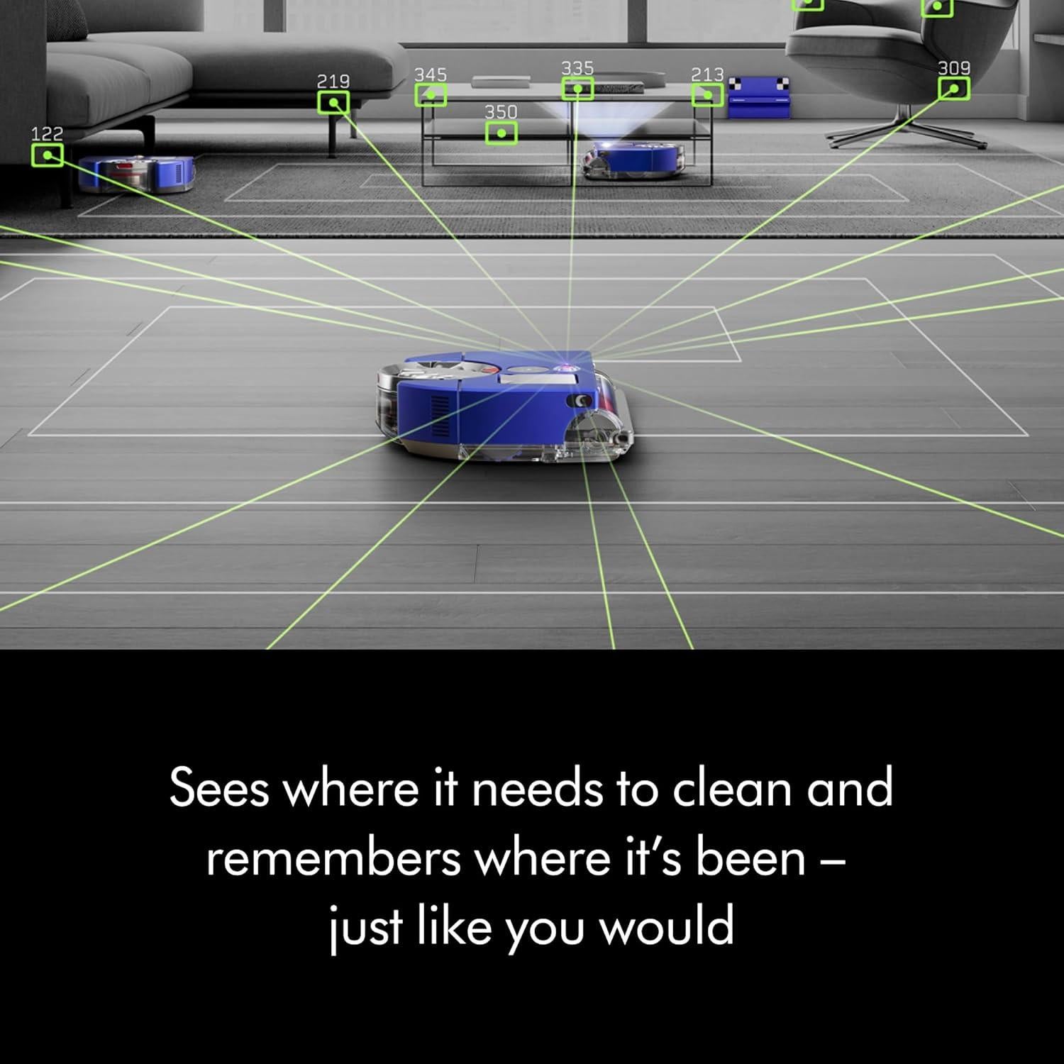 Aspiradora Robot Dyson 360 Vis Nav 0.49L 65min Azul