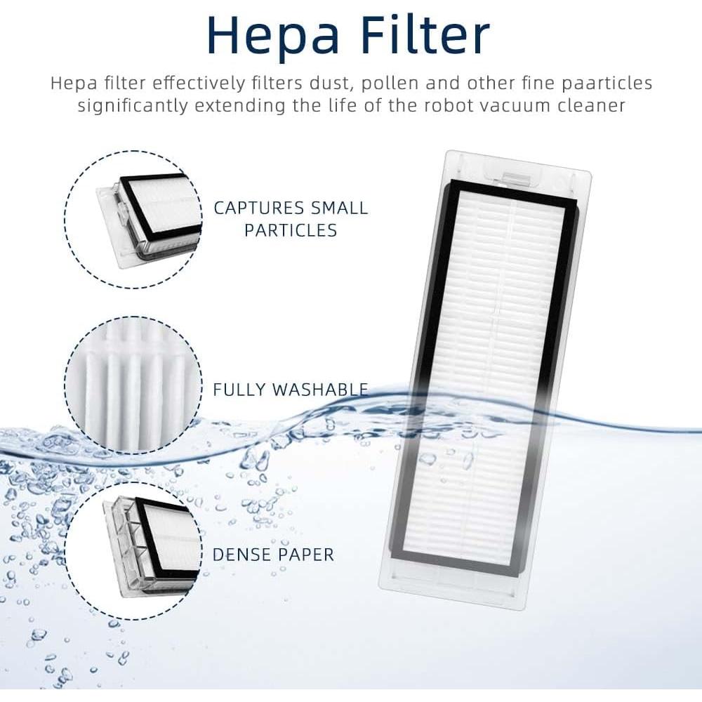 Accesorios LVTENGAI para Roborock Q5 y Q5+ - 1 cepillo y 4 filtros