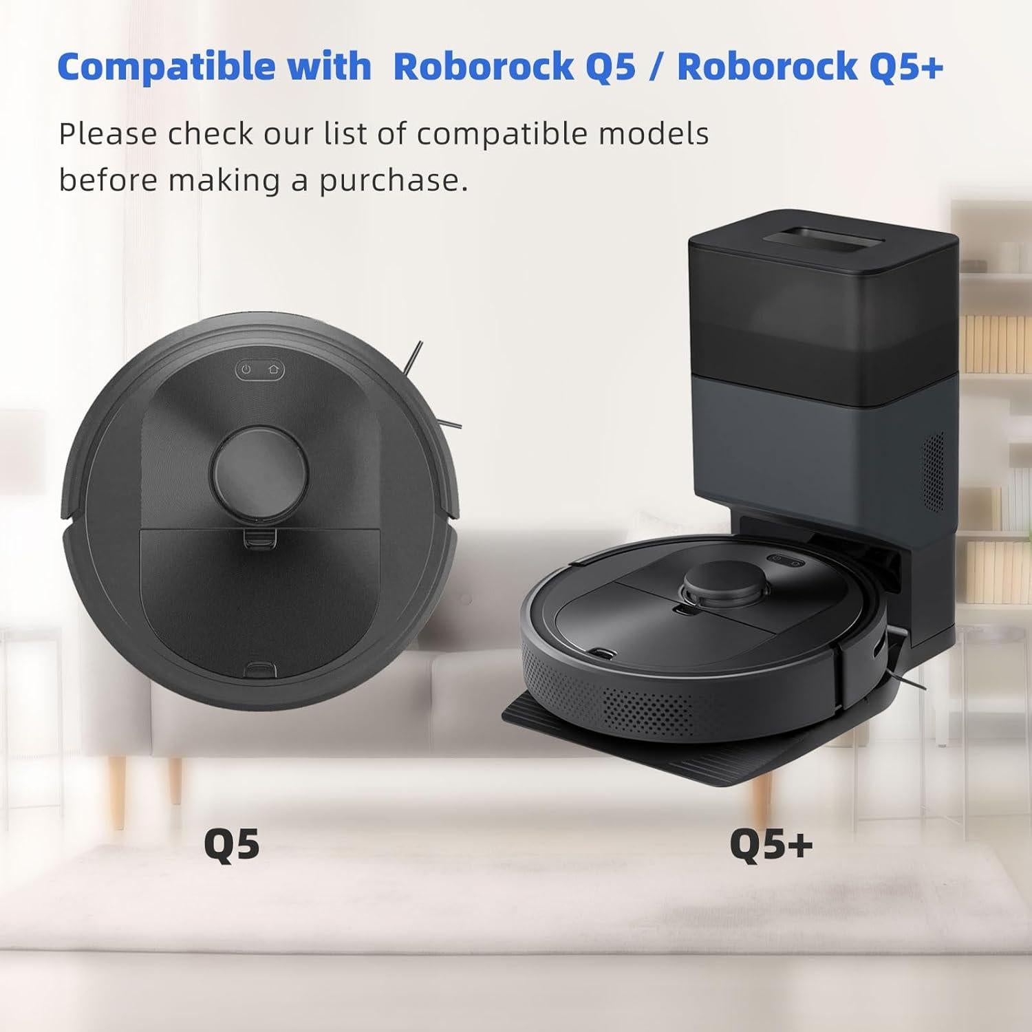 Accesorios LVTENGAI para Roborock Q5 y Q5+ - 1 cepillo y 4 filtros